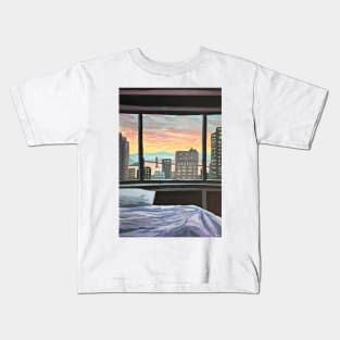 City Bedroom Views Kids T-Shirt